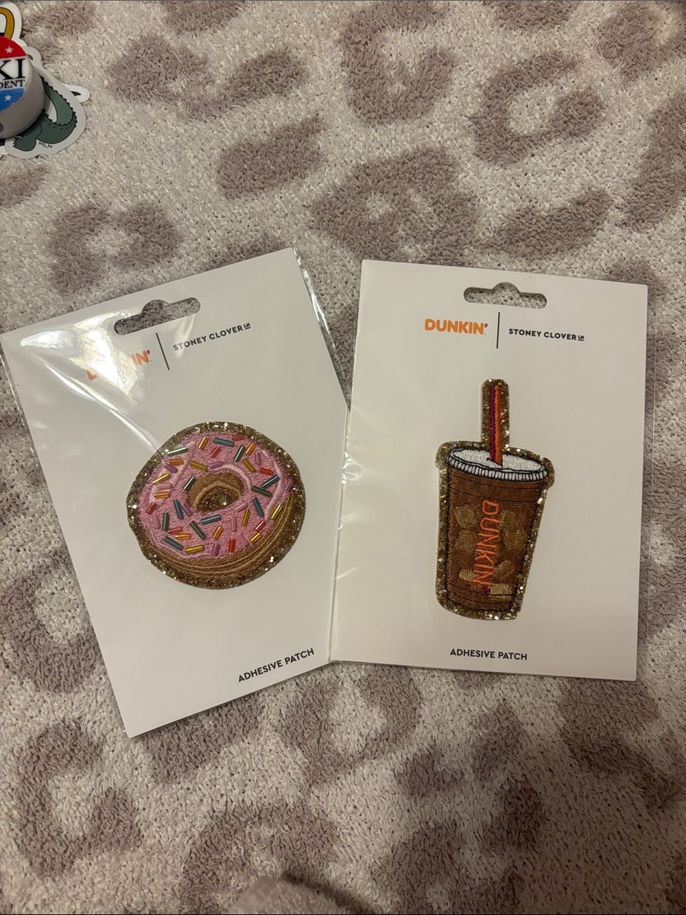 Dunkin Donuts x Stoney Clover Lane patch bundle- donut and iced coffee
